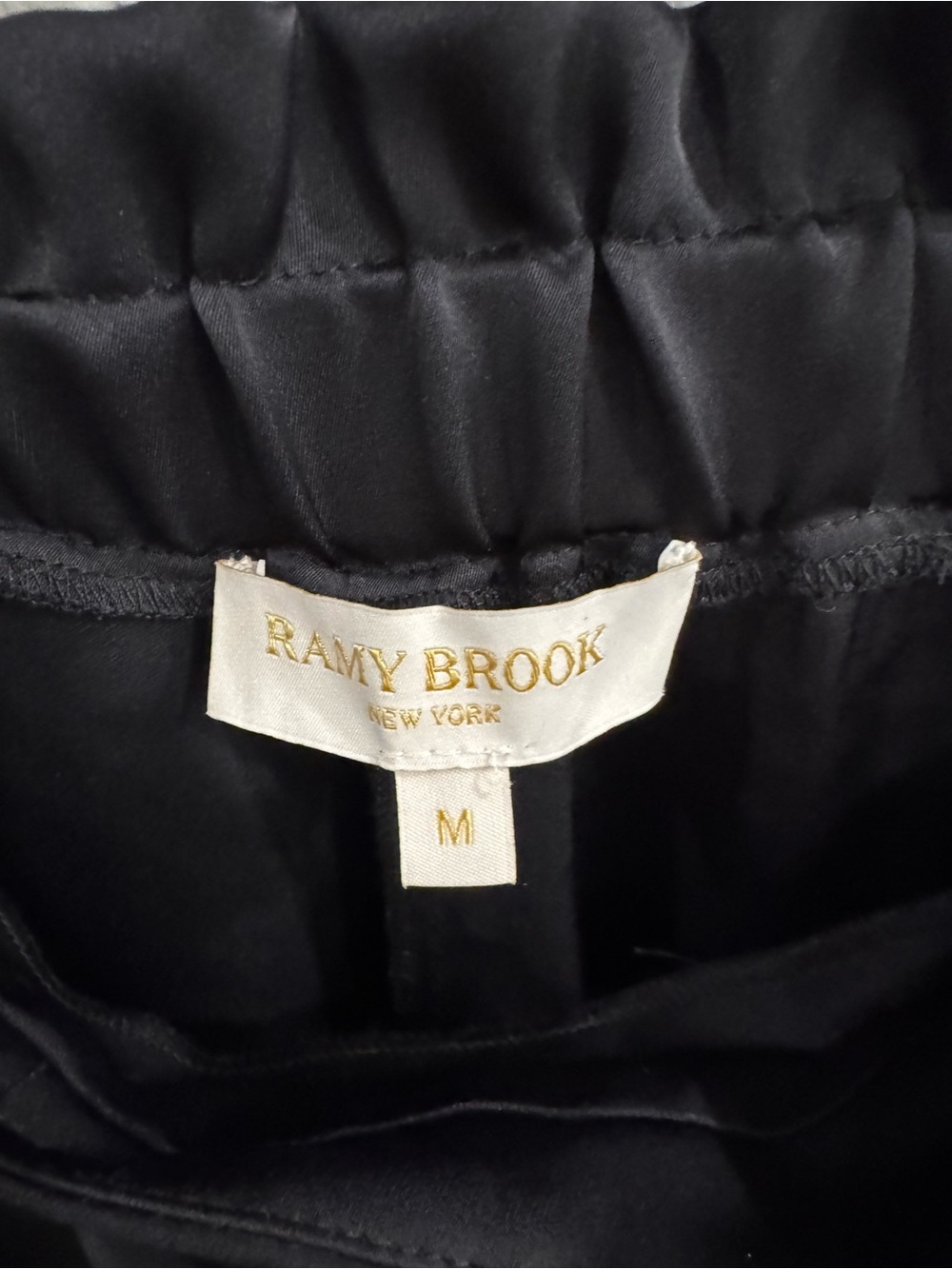 Ramy Brook Black Tie-Waist Cargo Joggers - Picture 5 of 5